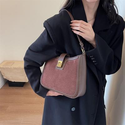 Retro Feminine Shoulder Bag Monochromatic Crossbody Bags Luxury Feminine Bags Simple and Elegant High Quality Korean Style New