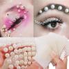 Cyrkonie Twarz Klejnoty Diamentowe Oczy Makijaż Art Eyeliner Brokat Twarzy Biżuteria Naklejki Tymczasowy Tatuaż Party Ciała Narzędzia Do Makijażu