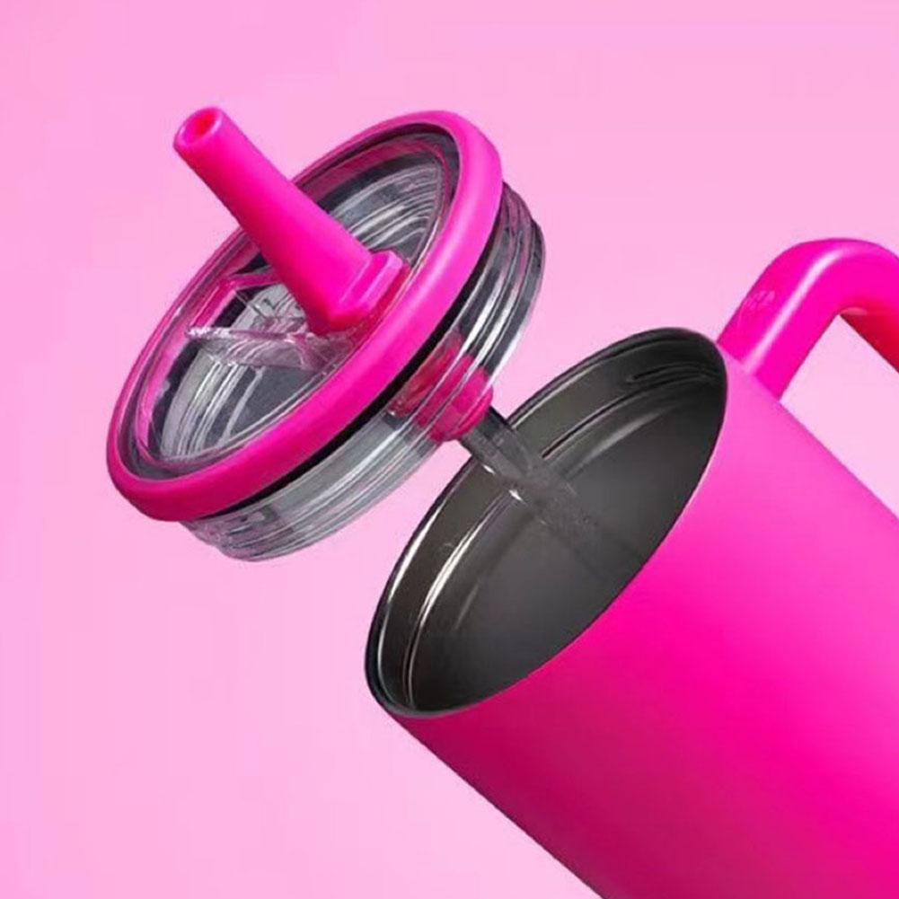 Náhradní víčko s klopným brčkem pro 40oz Tumbler, Pasuje na Stanley Quencher, Nepropustná, Odolná proti stříkající vodě, Znovupoužitelná zátka na brčko