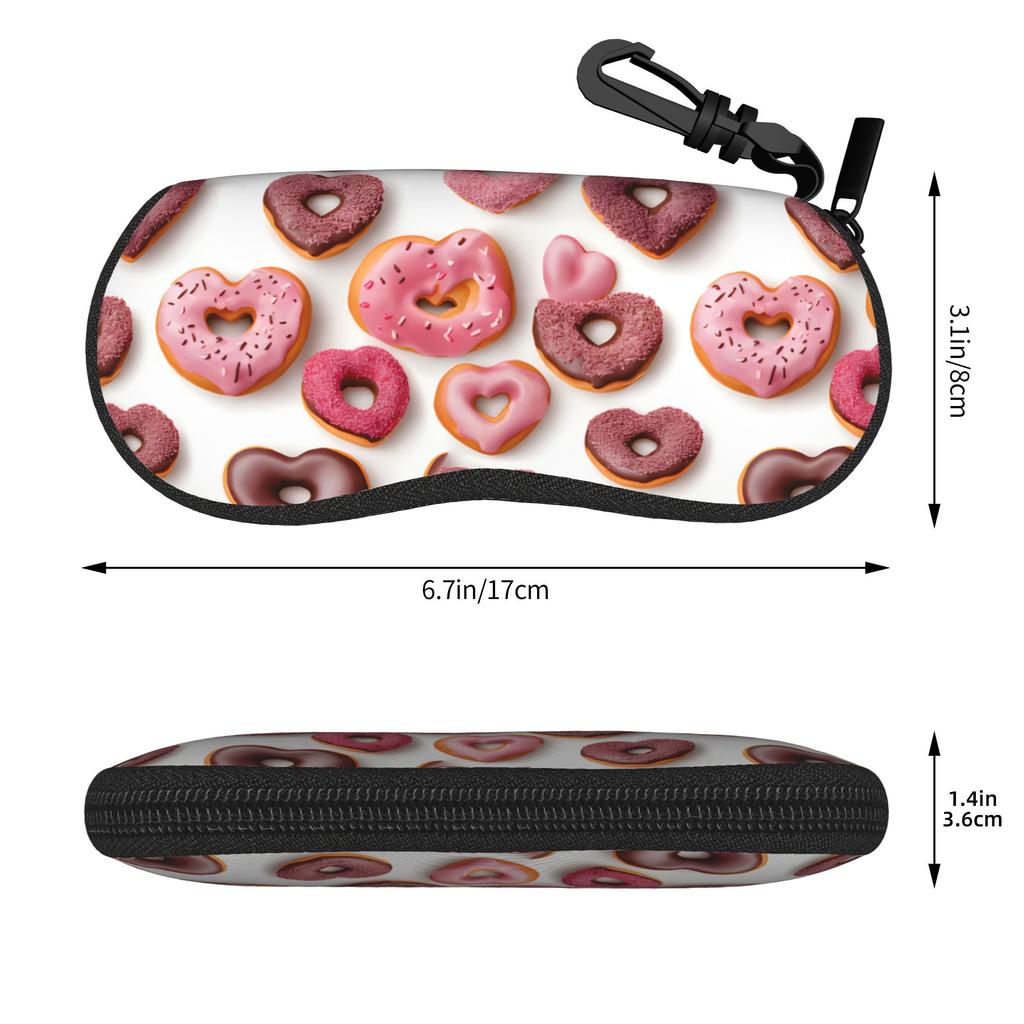 Harajuku Romantic pink hearts gift Glasses Case Anti-Fall Accessories  Glasses Storage Box Anti-Pressure Sunglasses Box