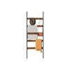 VASAGLE Blanket Ladder, Leaning Ladder Shelf, 5-Tier Towel Rack, 65 cm Wide, Steel Frame, for Blankets, Towels, Scarves, Industrial Style