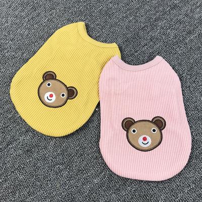 Pet Cute Bear Vest Clothes New Spring and Summer Dog Vest Cat Clothes Dog Clothes Teddy Bears Fat Dog Clothes Pet Clothes