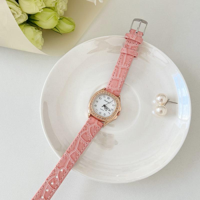 Retro British Style Watch Women'S Fashion Simple Junior High School Students High Value Niche Light Luxury Women'S Quartz Watch