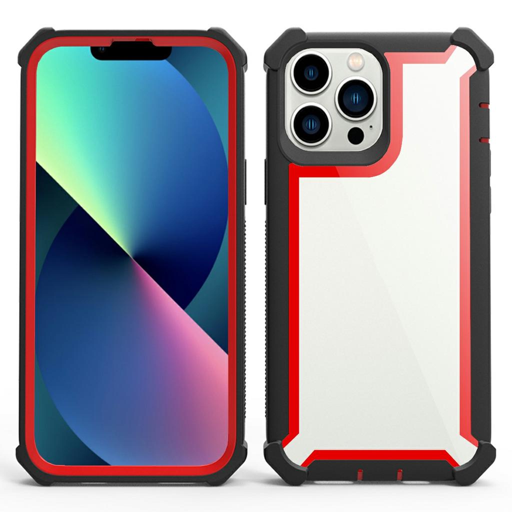 For iPhone 15 Pro Max Case Clear Detachable 2 In 1 Shockproof TPU + PC Phone Back Cover
