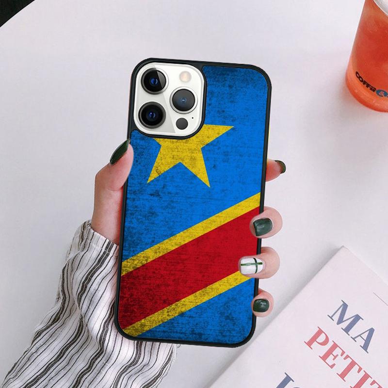 Congo Flag Phone Case For iPhone 17 Air 14 13 12 16Pro Max 15 Plus Max Cover Shell coque