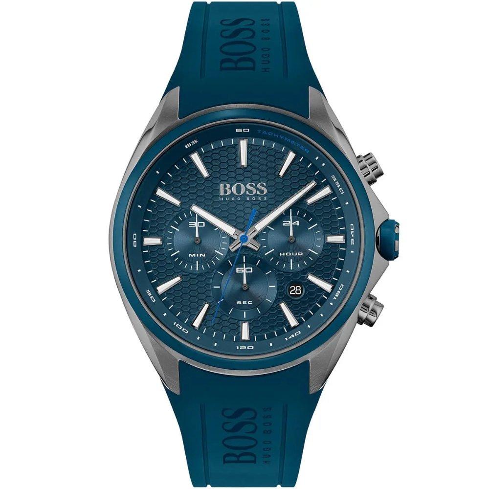 Hugo Boss 1513856 Ceas Bărbătesc Cronograf cu Cadran Albastru Distinct