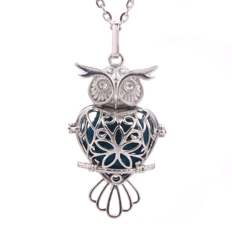 Hot-selling Aromatherapy Ancient Silver Style Cage Type Hollow Necklace Essential Oil Diffuser Perfume Box Ancient Hanfu Accessories