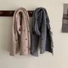 Ragged Knitted Neck Scarf Plush Warm for Men Women Winter Season Neck Gaiter Stylish Winter Neckwear