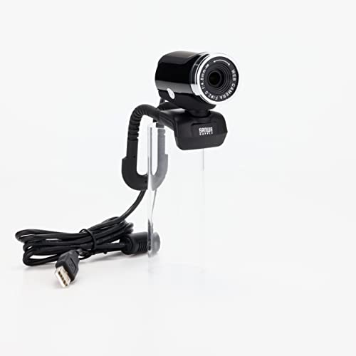 Sanwa Supply CMS-V37BK USB-Connected FULL HD 2 Megapixel Webcam with Built-in Microphone, Black