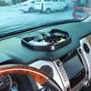 ABS Black Car Dashboard Phone Holder Storage Box Phone Holder Tray For Toyota Tundra 2014-2026 Car Accessories