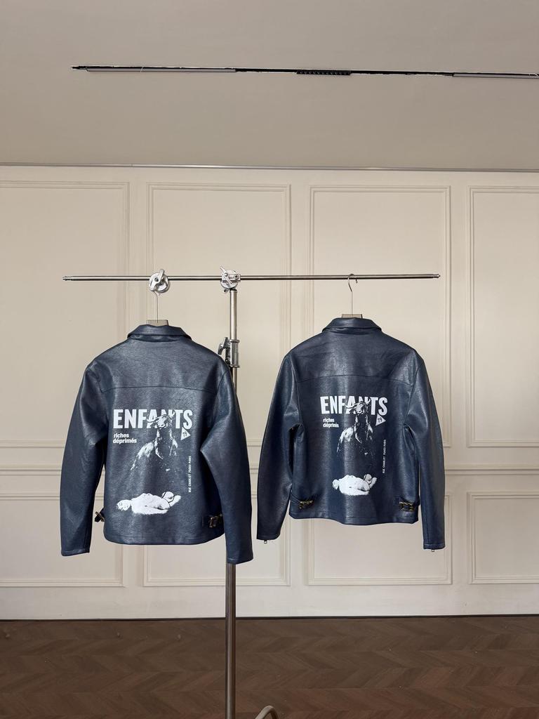 2025 Autumn/Winter Unisex E@RD Melancholy Rich Bull Cracked Jacket Coat