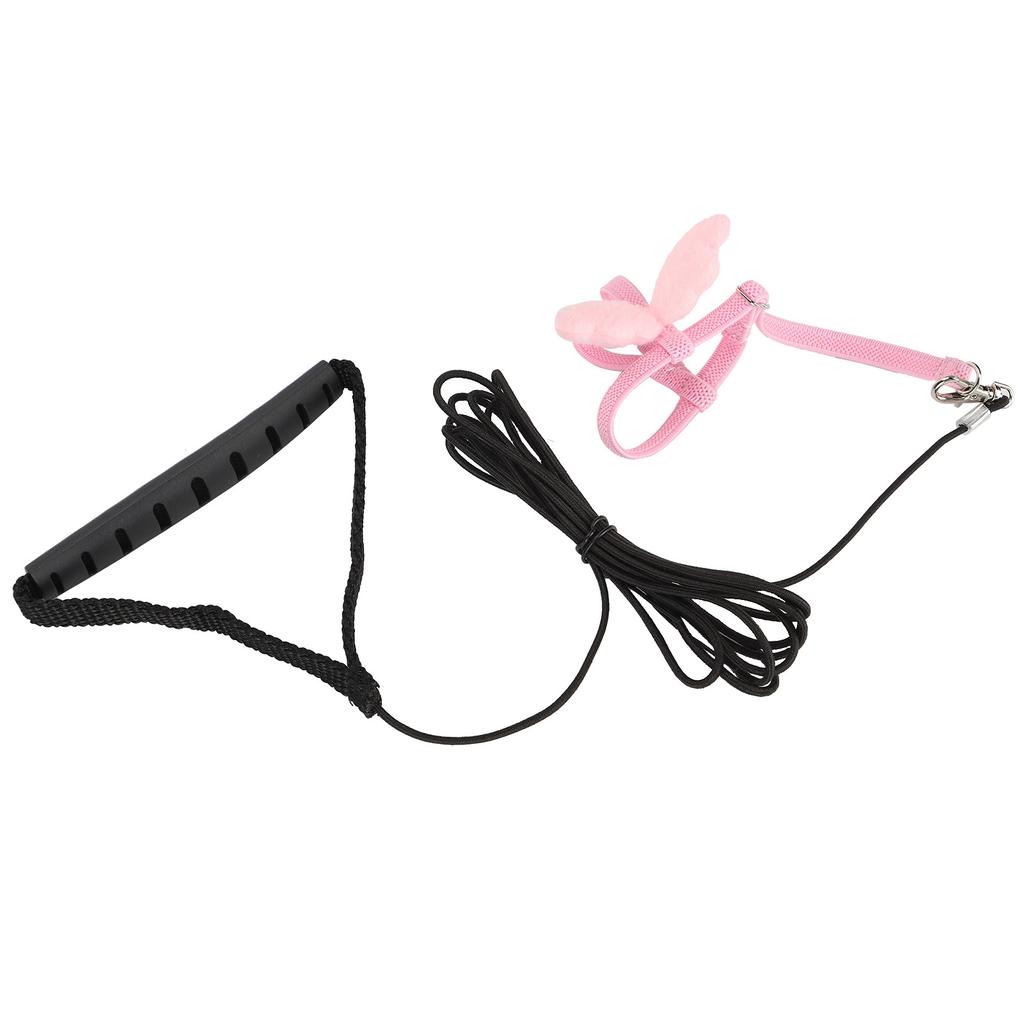 Outdoor Haustier Vogel Niedlich Geschirr Leine Papageien Flugtraining Verstellbare SeilgurtePink S