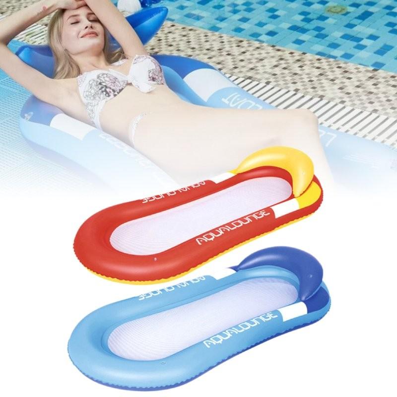 Wholesale Inflatable Floating Lounge Bed With Backrest Comfortable Adult Pool Sofa