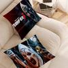 T-Terrifier 3 Horror Clown Film Kissenbezüge Cartoon Sofa Dekoratives Zuhause Doppelseitiger Druck Kurzer Plüsch Niedlicher Kissenbezug