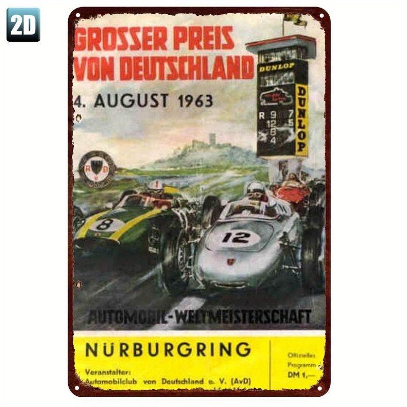 Avant-Garde Automotive Metal Art Painting for Garage Decor