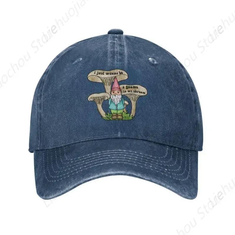 Fashion Cotton A Gnome In My Shroom Baseball Cap for Women Unisex Breathable Dad Hat Sports