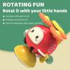 Children's Cartoon Fun Early Education Puzzle Suction Cup Inertia Airplane Shape Rotation Soothing Gyro Toy