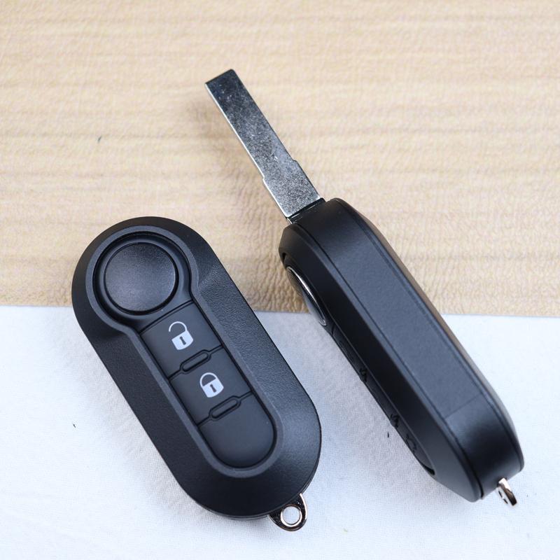 Car Key Fob Case Shell Housing For For Fiat 500 500L Bravo Panda Freemont Punto Ducato Peugeot Boxer Citroen Jumper/Buttons Pad