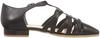 Carino CAKK24003 Women's Sandals, Black, Size 22.5 cm