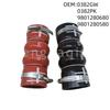 0382GW 0382PK 9801280680 9801280580 For Peugeot  207 208 301 4008 2008 Citroen C3 DS3 Air exchange tube,Turbocharger Intake Hose