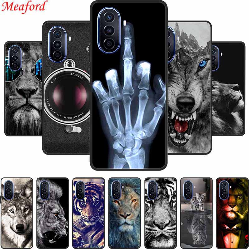 For Huawei Nova Y70 Plus Case Wolf Black Silicone Soft Phone Case For Huawei Nova Y70 Back Cover Case NovaY70 Y 70 Funda Coque