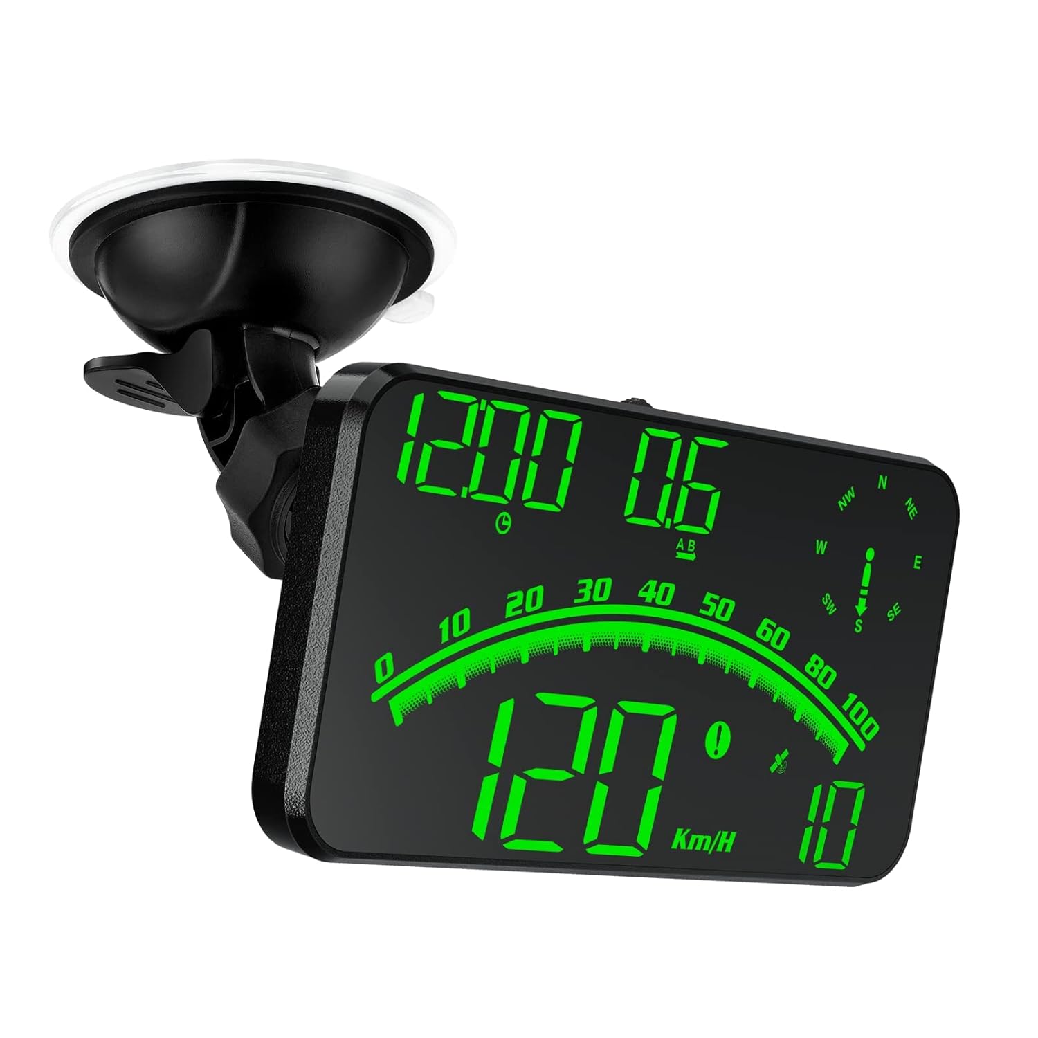

Digital GPS Speedometer, HUD Head Up Display for Car, Upgraded 5.5 large-screen, Suitable for All Vehicles зелёный