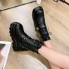 2024 Fashion Goth Platform Ankle Chelsea Boots Women Rock Emo Chunky Grunge Wedges Motorcyccle Shoes Big Sizes 43 Booty Woman