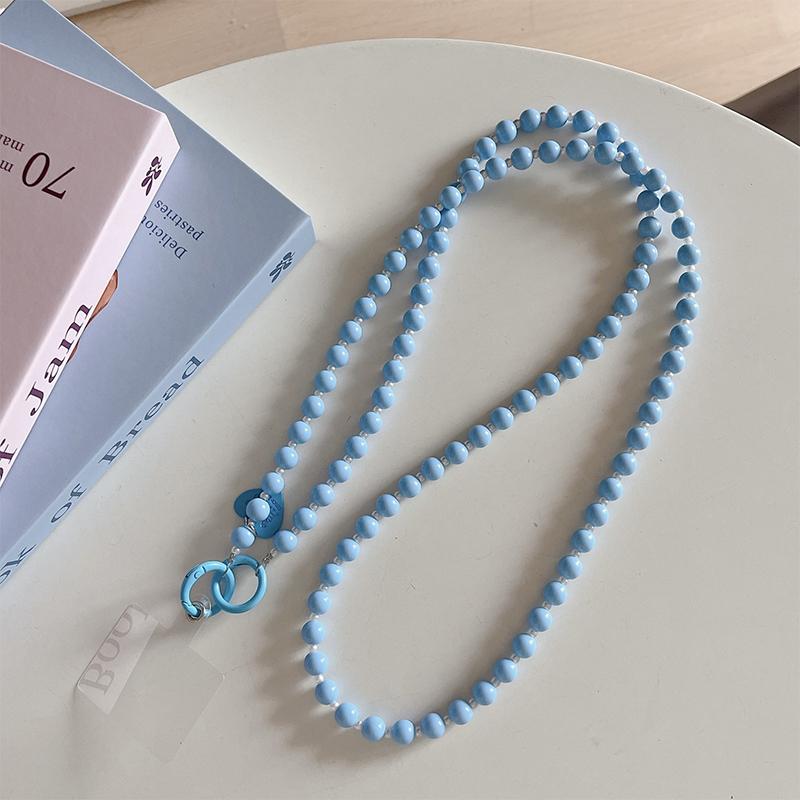Sweet Beaded Phone Lanyard Long Crossbody Neck Chain Universal Phone Charm Shoulder Bag Replacement Straps Bags Chain