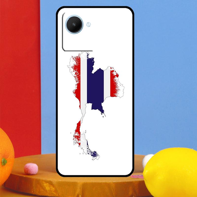 Thailand Flag Map For Realme 15 Pro 10 11 12 13 14 Pro Plus GT6 GT7 C61 C67 C63 C71 C55 C51 C65 C53 C75 Case