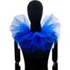 Elizabethan Ruffle Collar Victorian Tulle Collar for Halloween Party and Cosplay Event Clown Collar for Masquerades
