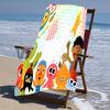 proof beach towel with a Super Simple Songs pattern - soft,absorbent,quick-drying,machine washable - perfect for swimming,camping,bathing