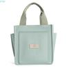 X7XC Convenient Canvas Lunch Bag with Multiple Compartments Japanese Handbag Perfect for Carrying Your Belongings