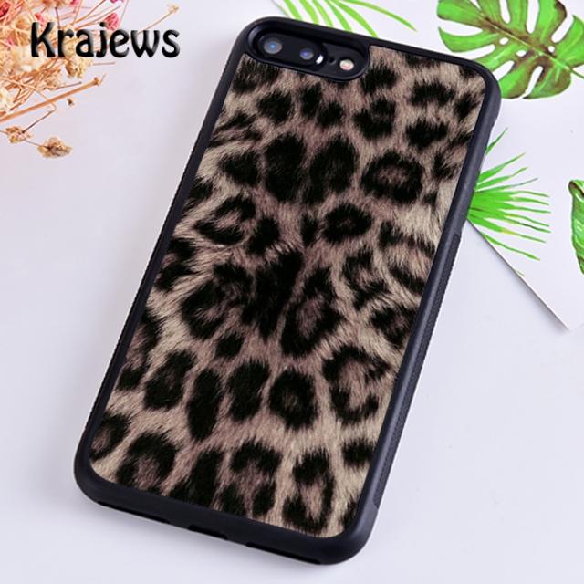 Krajews Leopard print Pattern Tiger Phone Case Cover For iPhone 17 Air 16 15 14 plus 12 13 pro max coque Fundas