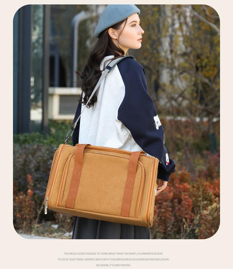 Expandable Handheld Cat & Dog Carrier with Plush Cushion
