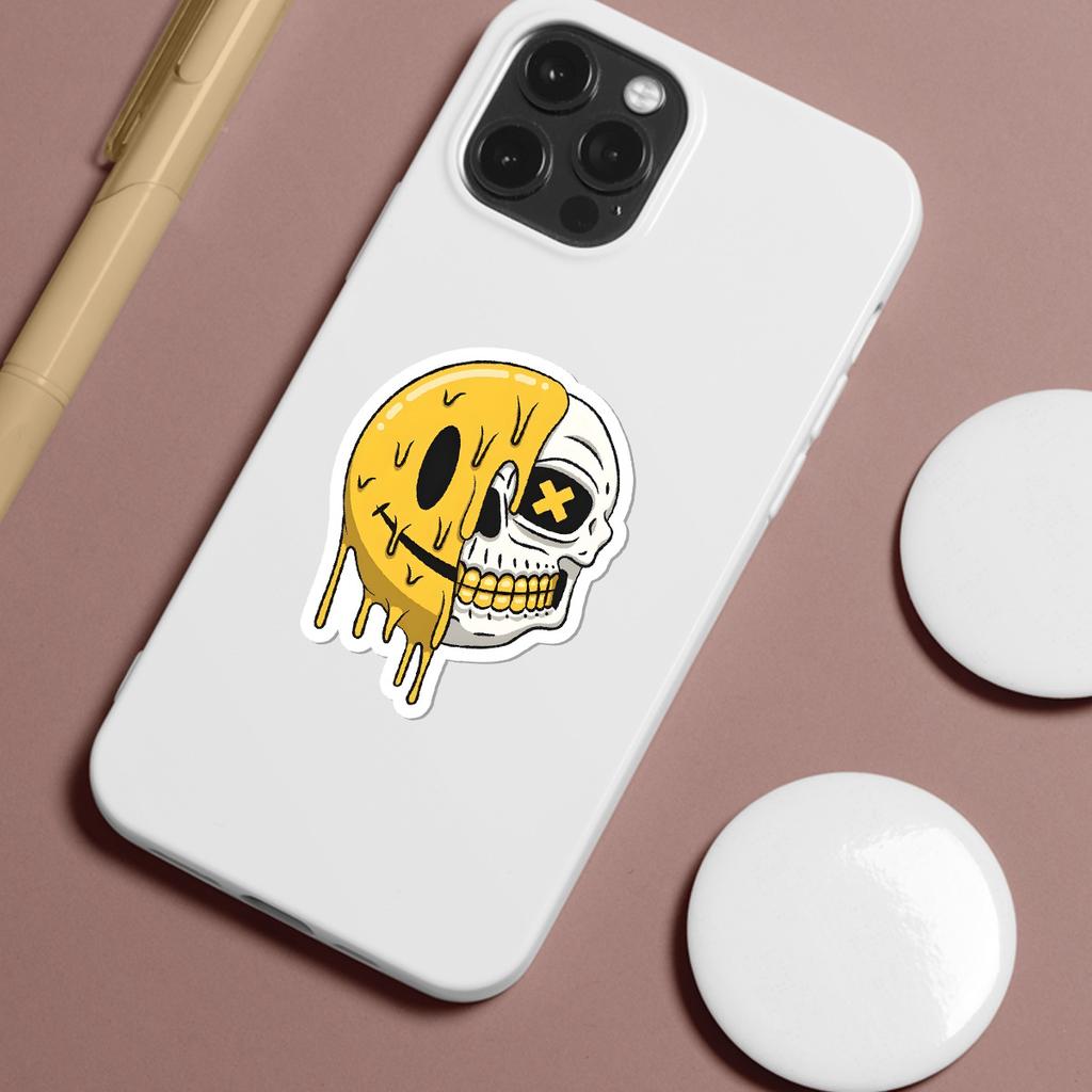 50 New Skull Graffiti Stickers Mobile Phone Computer Waterproof Decorative Stickers Creative DIY Skull Stickers