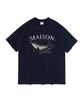 ROIDESROIS Maison Marine Whale Short Sleeve T-Shirt (Navy)