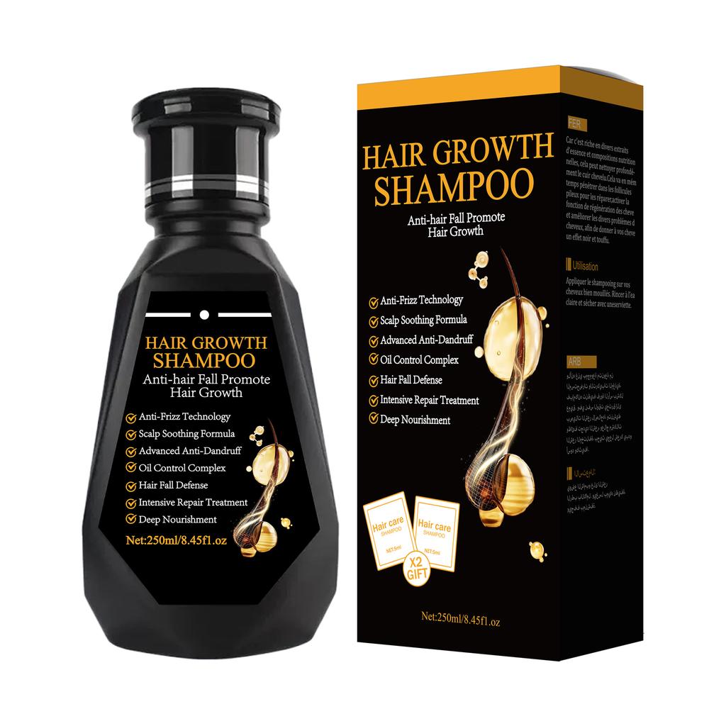 Ginger Hair Growth Shampoo for Thinning Hair, Anti-Hair Loss, Oil Control & Volumizing, Sulfate-Free, 16.9 Fl Oz Less