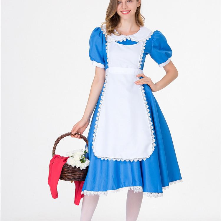 Halloween Alice In Wonderland Maid Cosplay Costume
