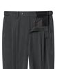 Musinsa Standard Super Wide Hidden Banding Crop Slacks [Medium Gray]