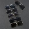 6-Pack Unisex Metal Semi-Rimmed Fashion Glasses Suitable for Weddings Couple Parties and Christmas Gifts