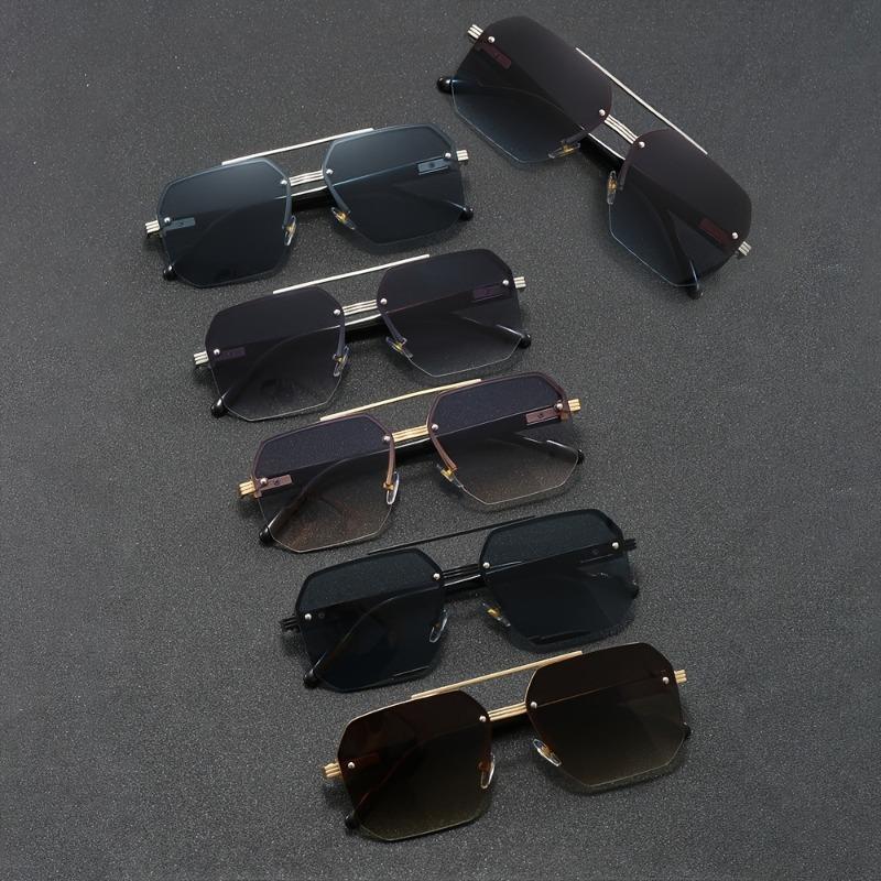 6-Pack Unisex Metal Semi-Rimmed Fashion Glasses Suitable for Weddings Couple Parties and Christmas Gifts