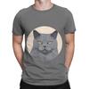 British Shorthair head Novelty Graphic 100 Cotton TShirt Shorthair Tees Tops For Unisex