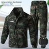 Set da lavoro mimetico da uomo: Resistente all'usura, Traspirante, Elastico Abbigliamento Primavera/Autunno