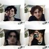 Junger Schauspieler Star T-Timothee C-Chalamet Kissenbezug Leinenkissenbezug Sofa Heimdeko Kissenbezug Kissenhülle