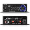 Nobsound Mini Stereo Amplifier, 40W X 2, Independent Treble and Bass Adjustment ±10dB, 155mm Ultra Compact, Blue LED for Car and Home Use