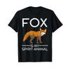 Fox Is My Spirit Animal Funny Lover Cute T Shirt Vintage Comfortable Designer Clothes Casual Graphic Versatile Fashion