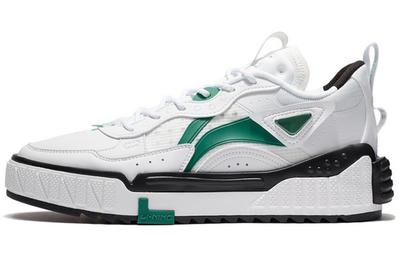 New Journey Low Top Skateboard Shoes Men's White Green AGCS169-4