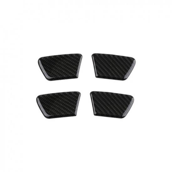 4Pcs For Chevrolet Cruze 2009-2015 Carbon Fiber Door Handle Bowl Cover Trim