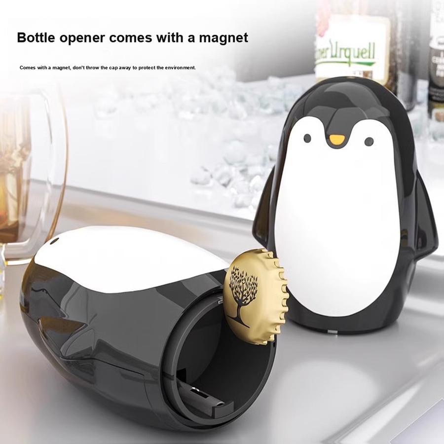 New Penguin Bottle Opener Cartoon Portable Can Opener Beer Drink Corkscrew Home Creative Opener
