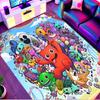 Game Rainbow Friends Print Rug, Washable Floor Carpet, For Entryway Dorm Laundry Room Office Study, Home Decor Birthday Christmas Gift